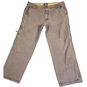 G.H. Bass & Co. For Hard Service Pants Men's Size 38x30 Gray Canvas Jeans